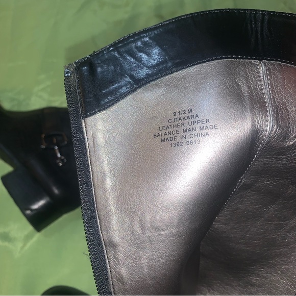 Circa by Joan & David Takara Black Learher/Suede Riding Boots Sz 9.5 - Picture 11 of 11